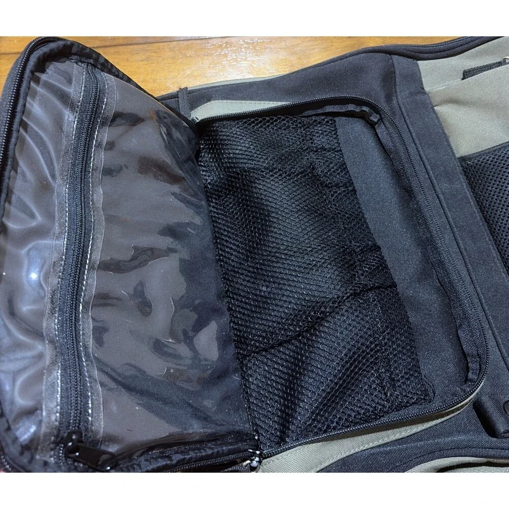 Catini Diaper Bag Backpack Olive Green Black Baby Changing Bag Travel